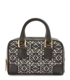 LOEWE Nano Anagram Amazona Cross-Body Bag NAVY/BLACK Crossbody Bags