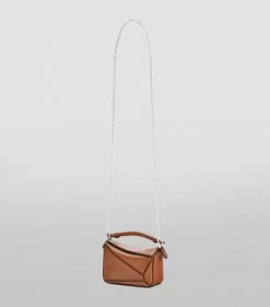 LOEWE Nano Leather Puzzle Bag TAN Crossbody Bags -LOEWE Sales loewe nano leather puzzle bag 16298417 31946321 1000