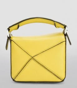 LOEWE Nano Leather Puzzle Bag YELLOW Crossbody Bags -LOEWE Sales loewe nano leather puzzle bag 16300017 31945627 1000