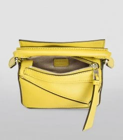 LOEWE Nano Leather Puzzle Bag YELLOW Crossbody Bags -LOEWE Sales loewe nano leather puzzle bag 16300017 31946364 1000