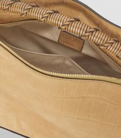 LOEWE Nubuck Puzzle Shoulder Bag DARK GOLD Top Handle Bags -LOEWE Sales loewe nubuck puzzle shoulder bag 17583092 37440622 1000