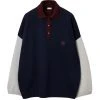 LOEWE Oversized Polo Sweater NAVY BLUE/GREY Sweaters 2 LOEWE Oversized Polo Sweater NAVY BLUE/GREY Sweaters -LOEWE Sales loewe oversized polo sweater 16112573 30215175 1000