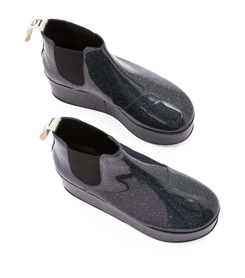 LOEWE Patent Leather Platform Boots 60 BLACK Ankle Boots 5 LOEWE Patent Leather Platform Boots 60 BLACK Ankle Boots - Image 3