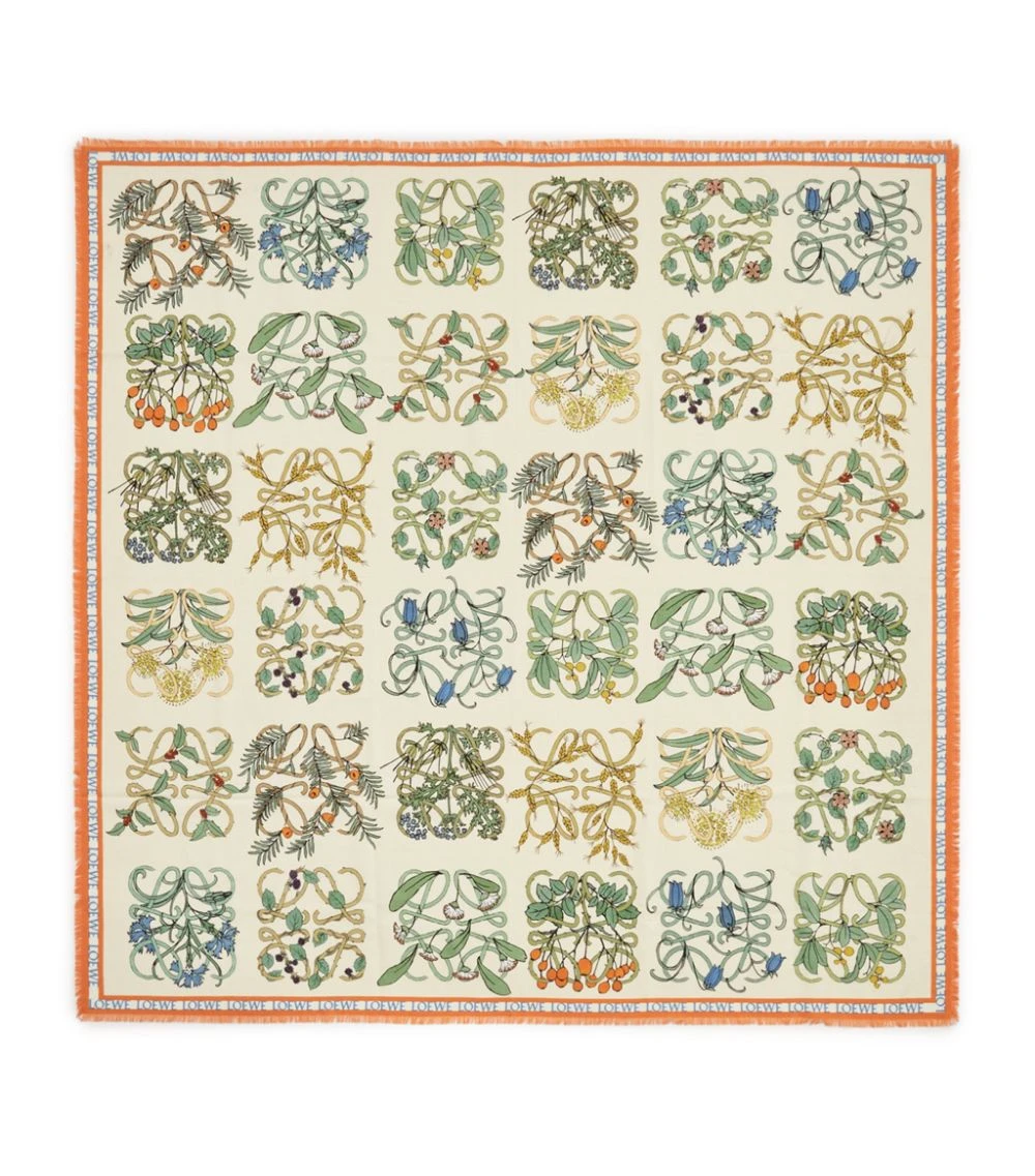 LOEWE Printed Herbarium Scarf MULTICOLOR Scarves 3 LOEWE Printed Herbarium Scarf MULTICOLOR Scarves