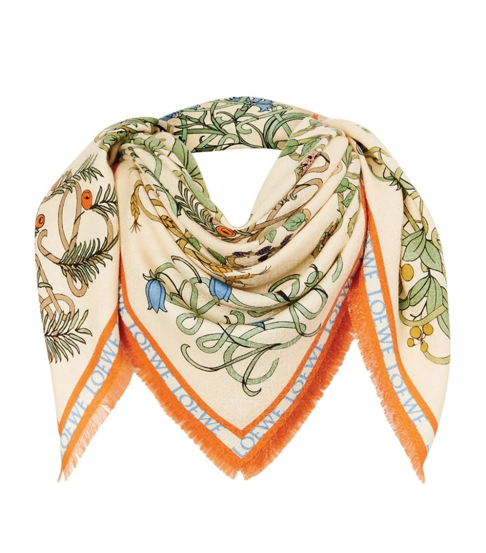 LOEWE Printed Herbarium Scarf MULTICOLOR Scarves 4 LOEWE Printed Herbarium Scarf MULTICOLOR Scarves - Image 2