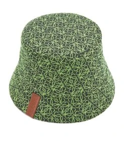 LOEWE Reversible Anagram Bucket Hat APPLE GREEN/DEEPNAVY Trilby Hats