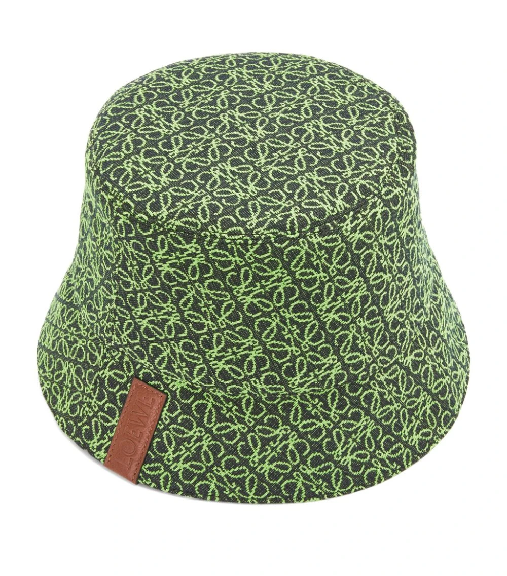 LOEWE Reversible Anagram Bucket Hat APPLE GREEN/DEEPNAVY Trilby Hats 3 LOEWE Reversible Anagram Bucket Hat APPLE GREEN/DEEPNAVY Trilby Hats