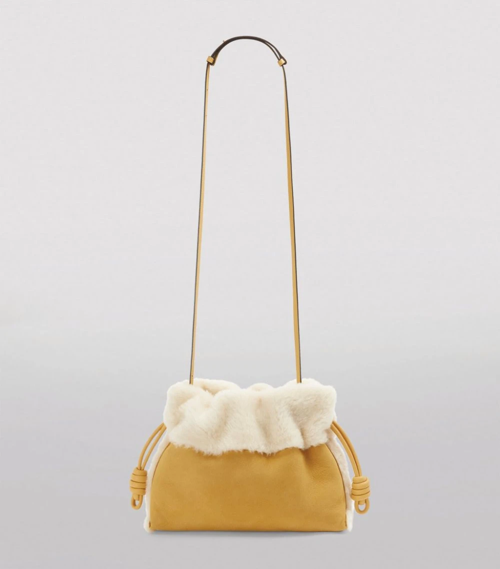 LOEWE Shearling Flamenco Clutch Bag Light Caramel Clutch Bags 7 LOEWE Shearling Flamenco Clutch Bag Light Caramel Clutch Bags - Image 5