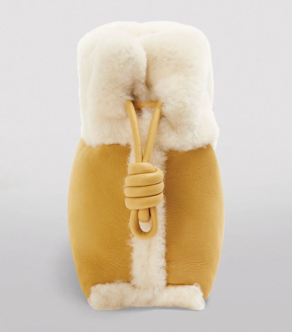 LOEWE Shearling Flamenco Clutch Bag Light Caramel Clutch Bags 5 LOEWE Shearling Flamenco Clutch Bag Light Caramel Clutch Bags - Image 3