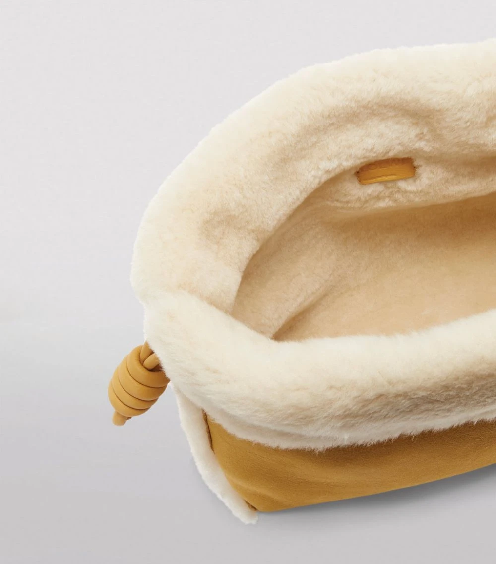 LOEWE Shearling Flamenco Clutch Bag Light Caramel Clutch Bags 8 LOEWE Shearling Flamenco Clutch Bag Light Caramel Clutch Bags - Image 6