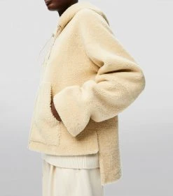 LOEWE Shearling Hooded Jacket CREAM/BLUE/PURPLE Leather Jackets 11 LOEWE Shearling Hooded Jacket CREAM/BLUE/PURPLE Leather Jackets -LOEWE Sales loewe shearling hooded jacket 16117579 30241087 1000