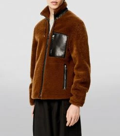 LOEWE Shearling Jacket CAMEL/BLACK Bomber Jackets 11 LOEWE Shearling Jacket CAMEL/BLACK Bomber Jackets -LOEWE Sales loewe shearling jacket 16199469 32000628 1000