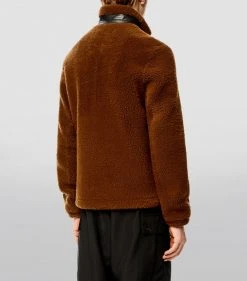 LOEWE Shearling Jacket CAMEL/BLACK Bomber Jackets 9 LOEWE Shearling Jacket CAMEL/BLACK Bomber Jackets -LOEWE Sales loewe shearling jacket 16199469 32003056 1000
