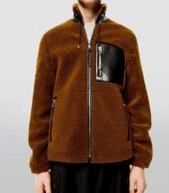 LOEWE Shearling Jacket CAMEL/BLACK Bomber Jackets 10 LOEWE Shearling Jacket CAMEL/BLACK Bomber Jackets -LOEWE Sales loewe shearling jacket 16199469 32003058 1000