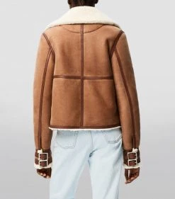 LOEWE Shearling-Lined Leather Aviator Jacket DARK BROWN Leather Jackets 10 LOEWE Shearling-Lined Leather Aviator Jacket DARK BROWN Leather Jackets -LOEWE Sales loewe shearling lined leather aviator jacket 16114272 30215217 1000