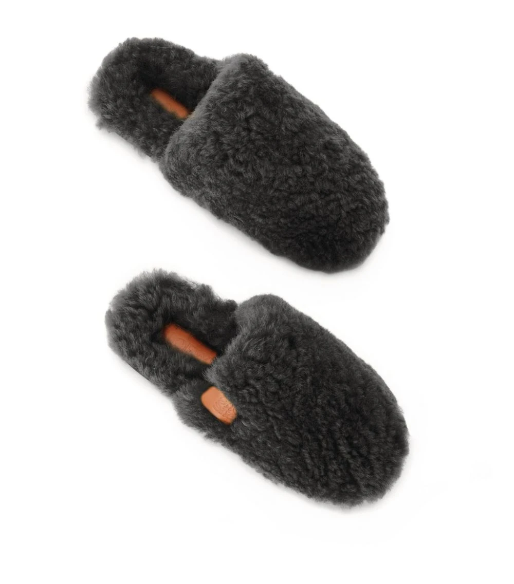 LOEWE Shearling Slippers BLACK 5 LOEWE Shearling Slippers BLACK - Image 3