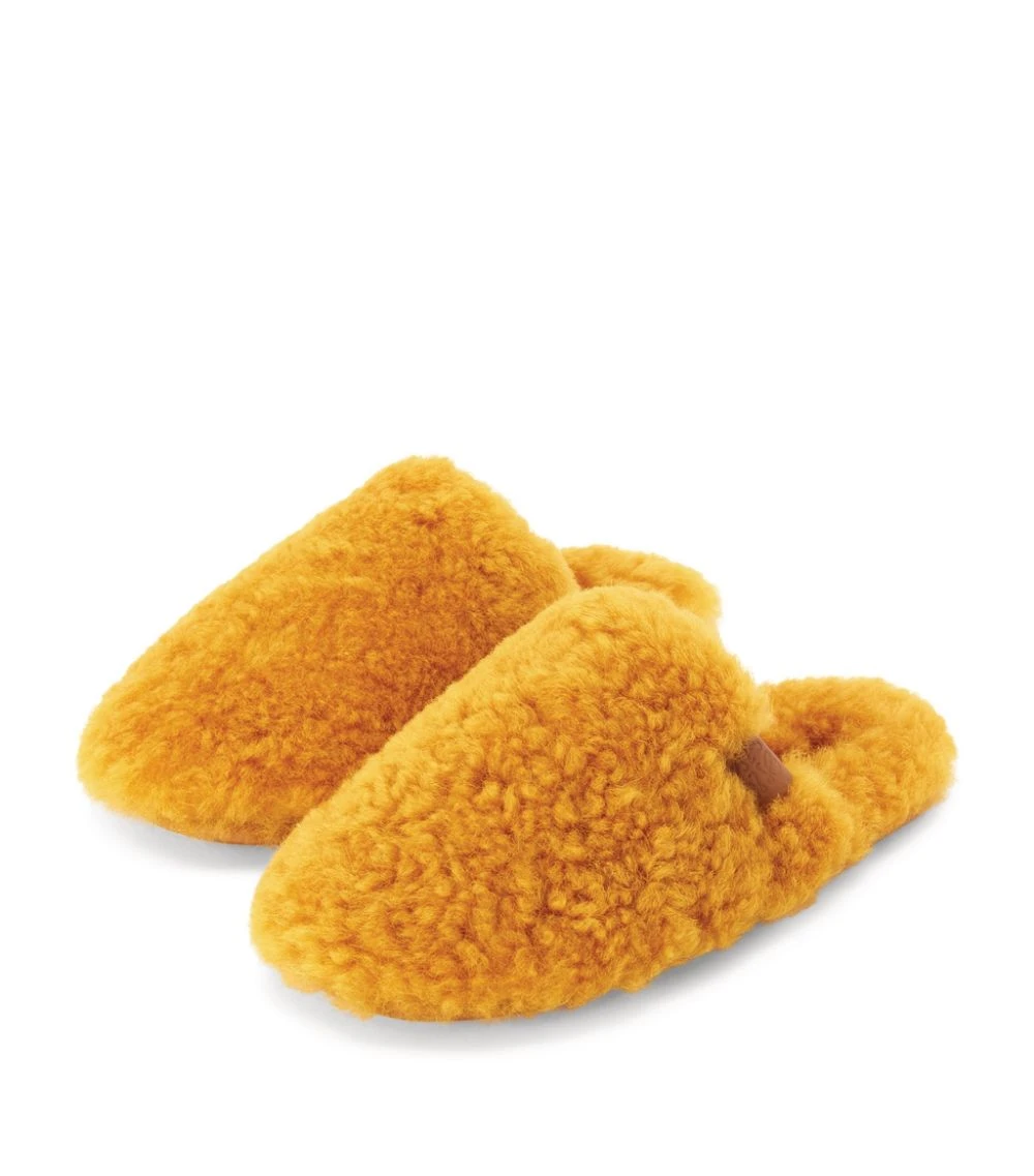 LOEWE Shearling Slippers MUSTARD 4 LOEWE Shearling Slippers MUSTARD - Image 2