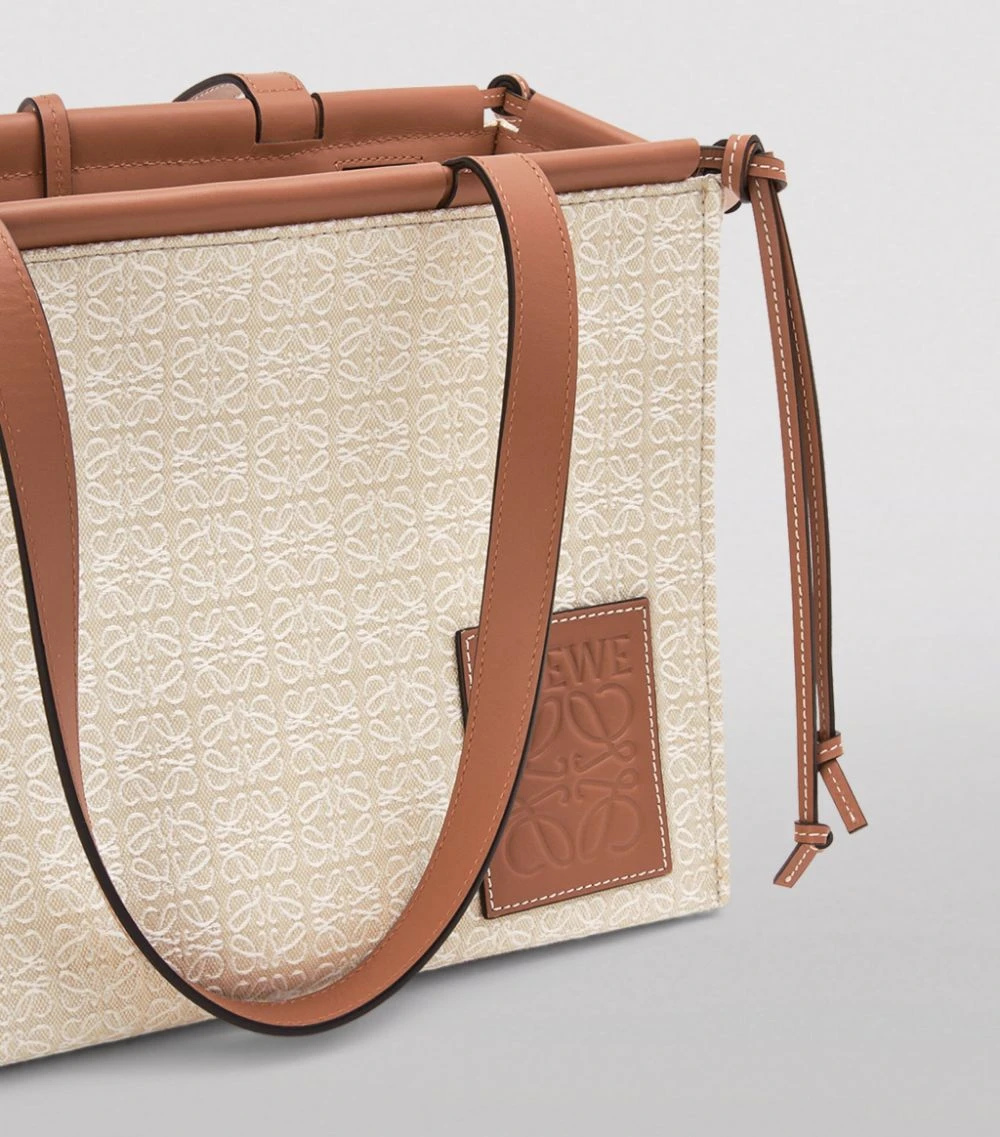 LOEWE Small Anagram Cushion Tote Bag ECRU/TAN Tote Bags 5 LOEWE Small Anagram Cushion Tote Bag ECRU/TAN Tote Bags - Image 3