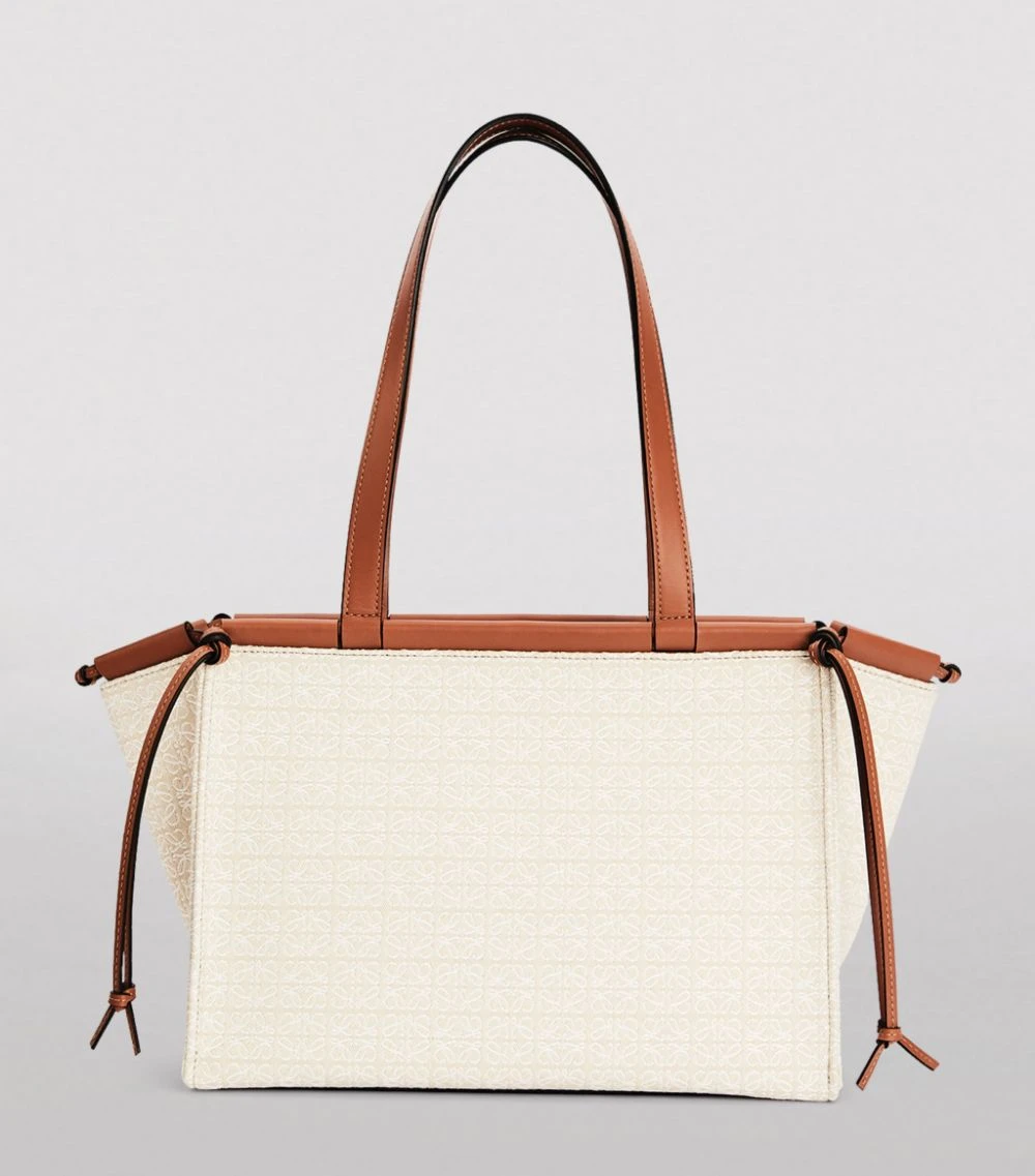 LOEWE Small Anagram Cushion Tote Bag ECRU/TAN Tote Bags 7 LOEWE Small Anagram Cushion Tote Bag ECRU/TAN Tote Bags - Image 5