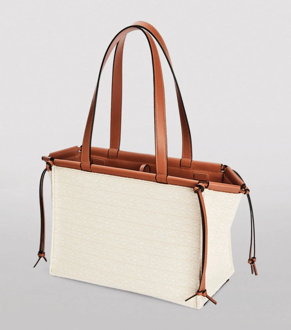 LOEWE Small Anagram Cushion Tote Bag ECRU/TAN Tote Bags 8 LOEWE Small Anagram Cushion Tote Bag ECRU/TAN Tote Bags - Image 6
