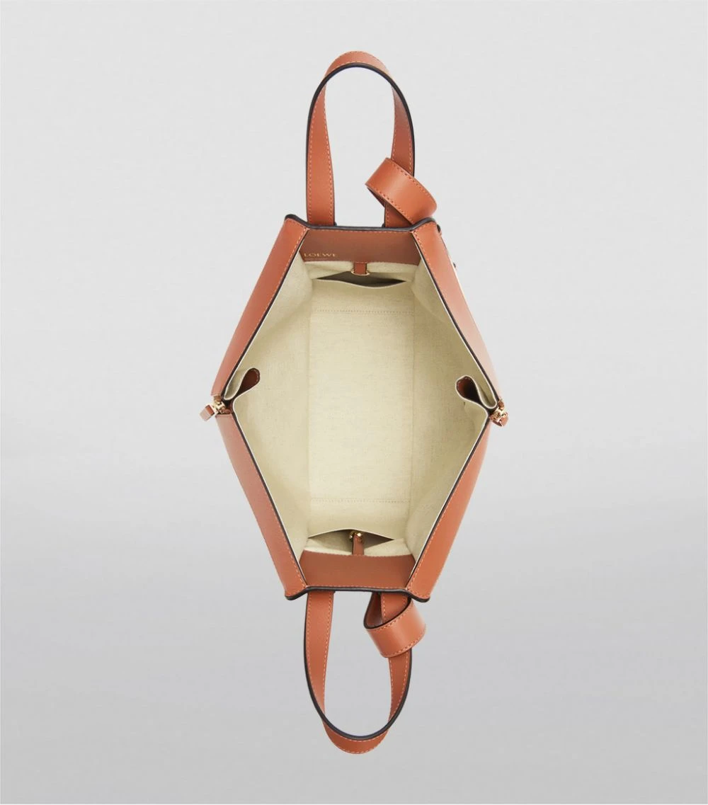 LOEWE Small Canvas Anagram Hammock Bag ECRU/TAN Shoulder Bags 7 LOEWE Small Canvas Anagram Hammock Bag ECRU/TAN Shoulder Bags - Image 5