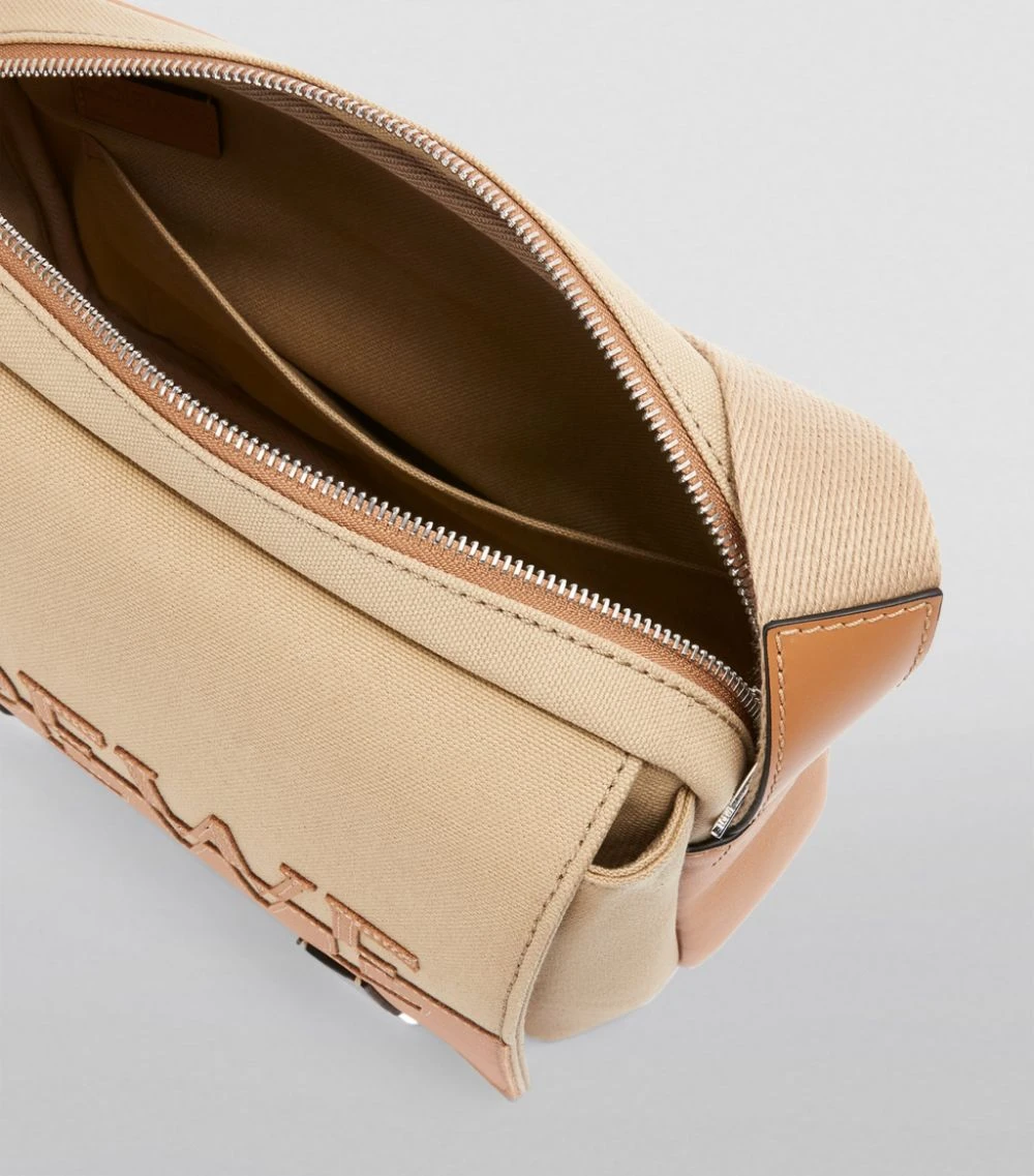 LOEWE Small Canvas and Leather Signature Military Messenger Bag CRETA/WARM DESERT Messenger Bags 5 LOEWE Small Canvas and Leather Signature Military Messenger Bag CRETA/WARM DESERT Messenger Bags - Image 3