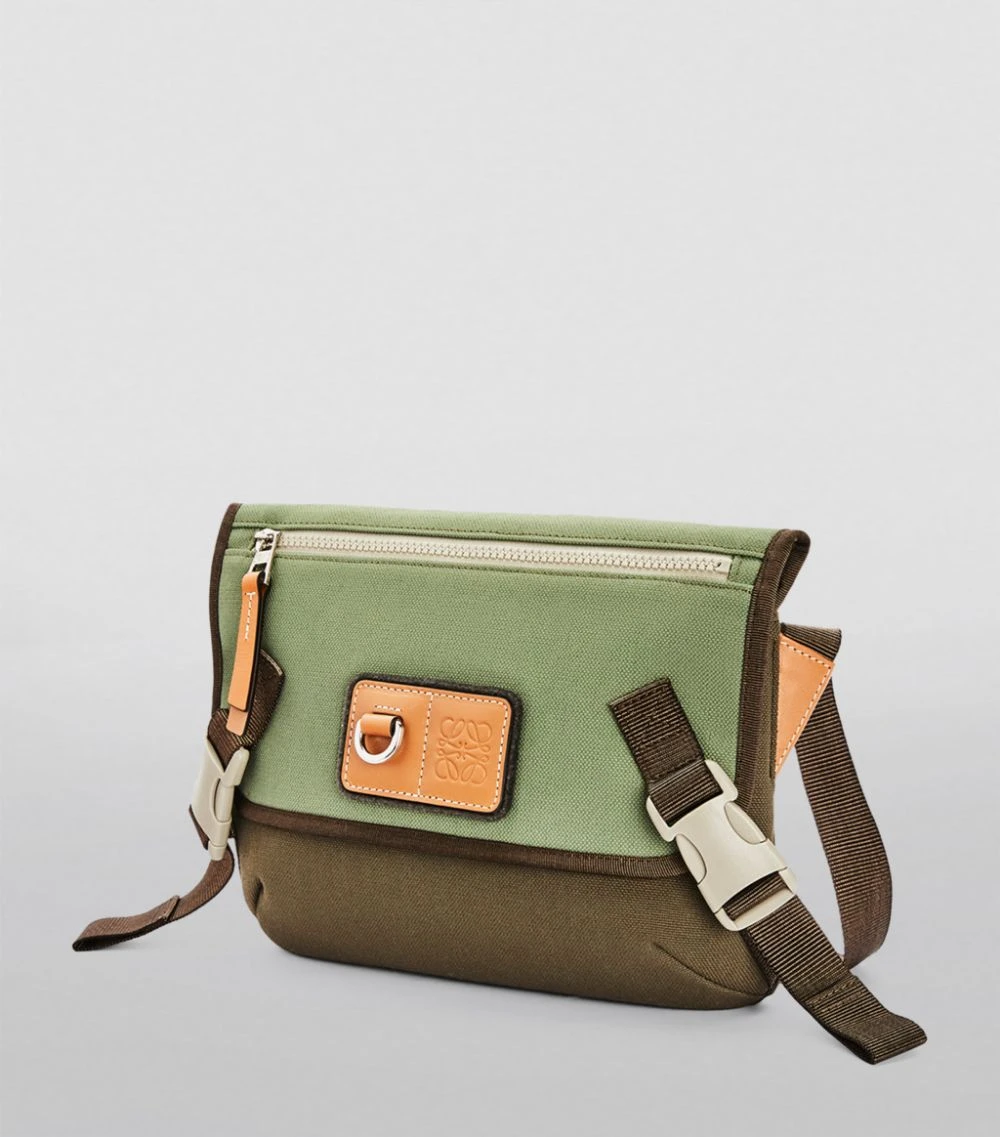 LOEWE Small Canvas Messenger Bag KHAKI GREEN Messenger Bags 4 LOEWE Small Canvas Messenger Bag KHAKI GREEN Messenger Bags - Image 2
