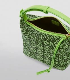 LOEWE Small Cubi Anagram Top-Handle Bag GREEN/APPLE GREEN Top Handle Bags -LOEWE Sales loewe small cubi anagram top handle bag 17583072 37441419 1000