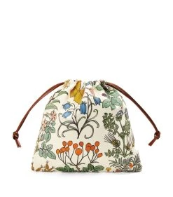LOEWE Small Herbarium Drawstring Pouch SOFT WHITE Pouches