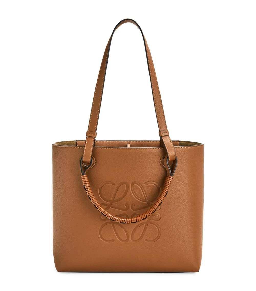 LOEWE Small Leather Anagram Tote Bag TAN Tote Bags 3 LOEWE Small Leather Anagram Tote Bag TAN Tote Bags
