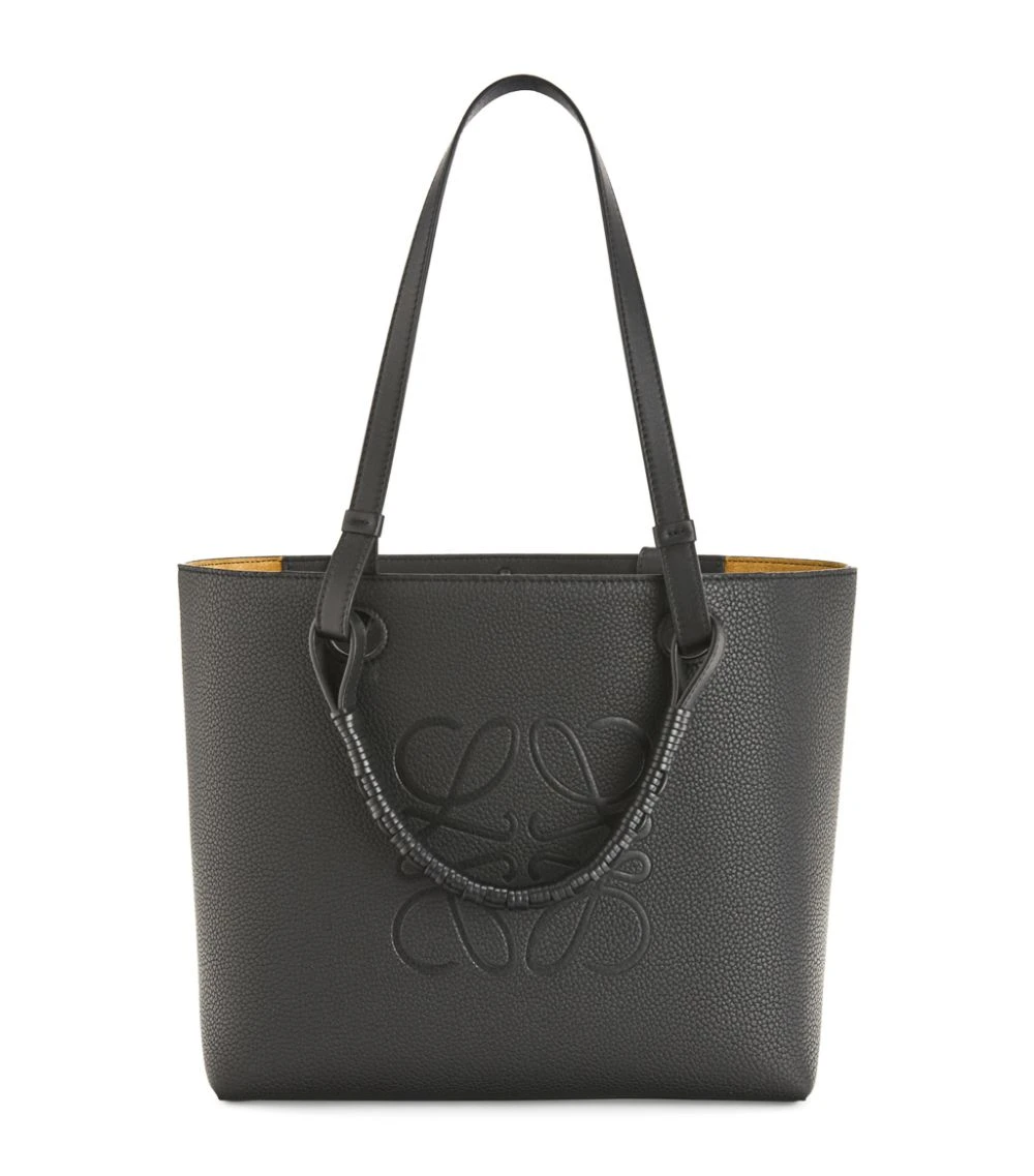 LOEWE Small Leather Anagram Tote Bag BLACK Tote Bags 3 LOEWE Small Leather Anagram Tote Bag BLACK Tote Bags