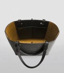 LOEWE Small Leather Anagram Tote Bag BLACK Tote Bags 10 LOEWE Small Leather Anagram Tote Bag BLACK Tote Bags -LOEWE Sales loewe small leather anagram tote bag 16341225 31233555 1000