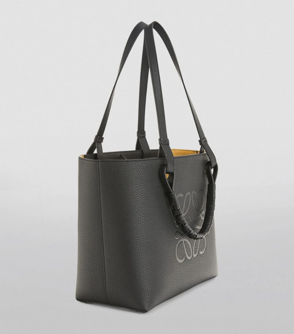 LOEWE Small Leather Anagram Tote Bag BLACK Tote Bags 5 LOEWE Small Leather Anagram Tote Bag BLACK Tote Bags - Image 3