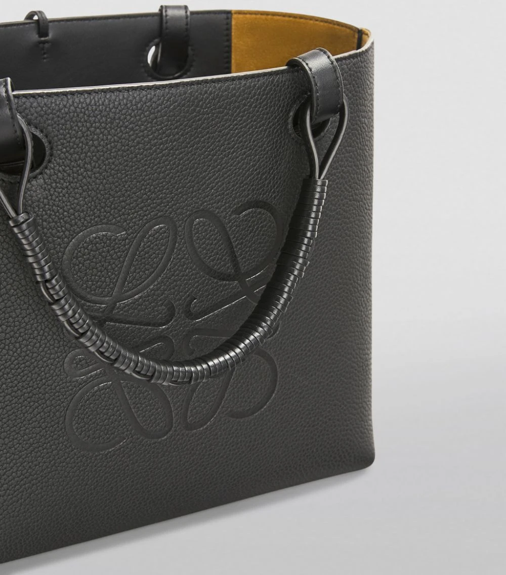 LOEWE Small Leather Anagram Tote Bag BLACK Tote Bags 7 LOEWE Small Leather Anagram Tote Bag BLACK Tote Bags - Image 5