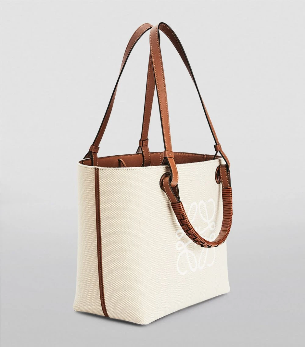 LOEWE Small Leather Anagram Tote Bag ECRU/TAN Tote Bags 5 LOEWE Small Leather Anagram Tote Bag ECRU/TAN Tote Bags - Image 3