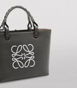 LOEWE Small Leather Anagram Tote Bag BLACK/SOFT WHITE Tote Bags -LOEWE Sales loewe small leather anagram tote bag 17053741 34065740 1000