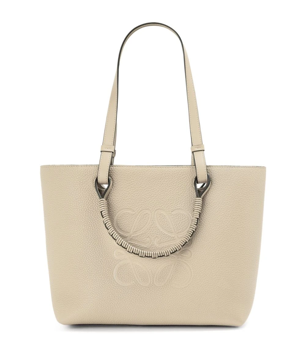 LOEWE Small Leather Anagram Tote Bag Light Oat Shoulder Bags 3 LOEWE Small Leather Anagram Tote Bag Light Oat Shoulder Bags