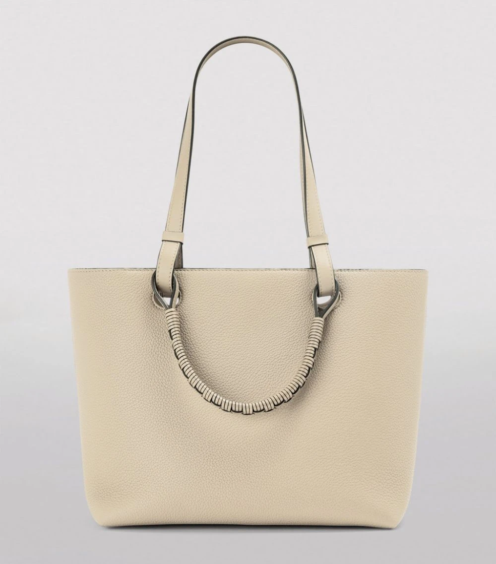 LOEWE Small Leather Anagram Tote Bag Light Oat Shoulder Bags 4 LOEWE Small Leather Anagram Tote Bag Light Oat Shoulder Bags - Image 2
