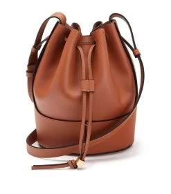 LOEWE Small Leather Balloon Bag TAN Shoulder Bags