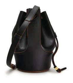 LOEWE Small Leather Balloon Bag BLACK Shoulder Bags -LOEWE Sales loewe small leather balloon bag 15125431 26040957 1000