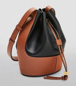 LOEWE Small Leather Balloon Bag BLACK/TAN Bucket Bags 10 LOEWE Small Leather Balloon Bag BLACK/TAN Bucket Bags -LOEWE Sales loewe small leather balloon bag 15767155 28613443 1000