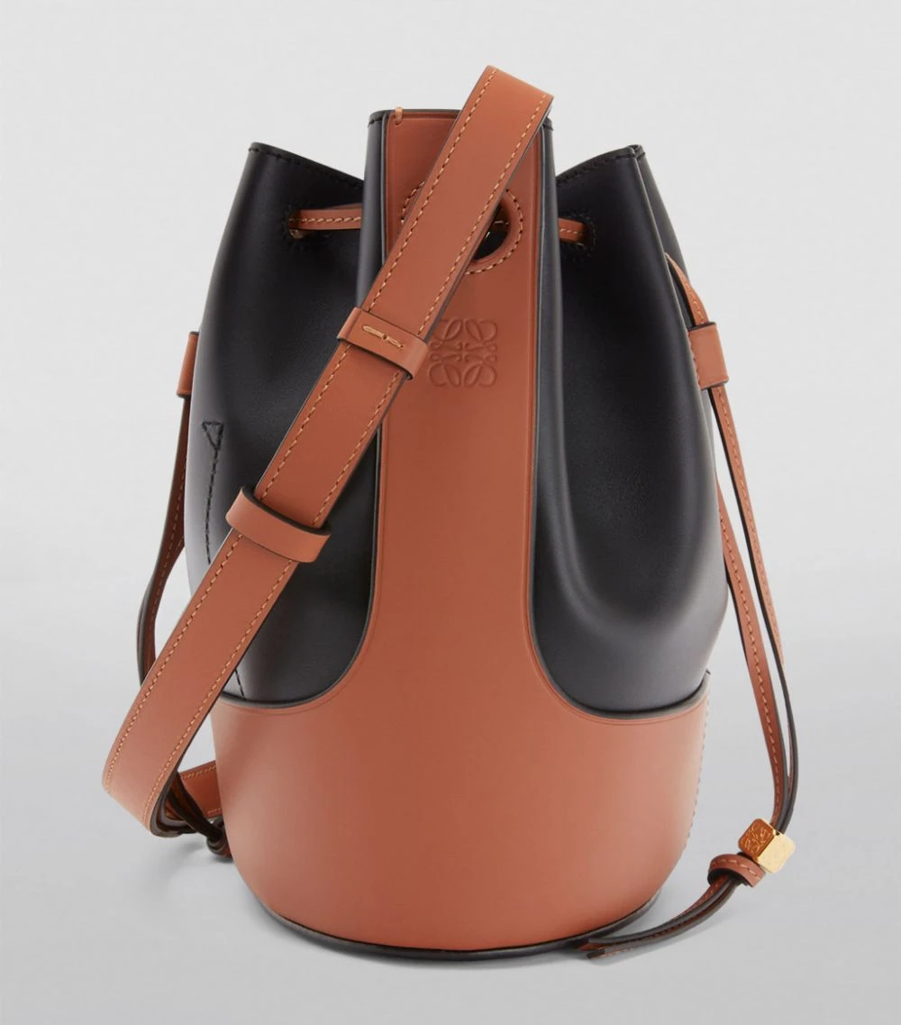 LOEWE Small Leather Balloon Bag BLACK/TAN Bucket Bags 5 LOEWE Small Leather Balloon Bag BLACK/TAN Bucket Bags - Image 3