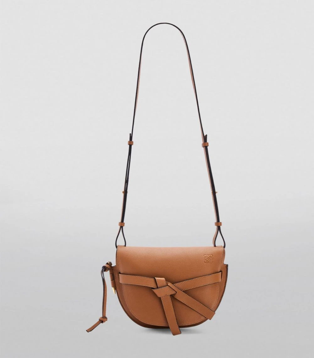 LOEWE Small Leather Gate Bag TAN Crossbody Bags 6 LOEWE Small Leather Gate Bag TAN Crossbody Bags - Image 4
