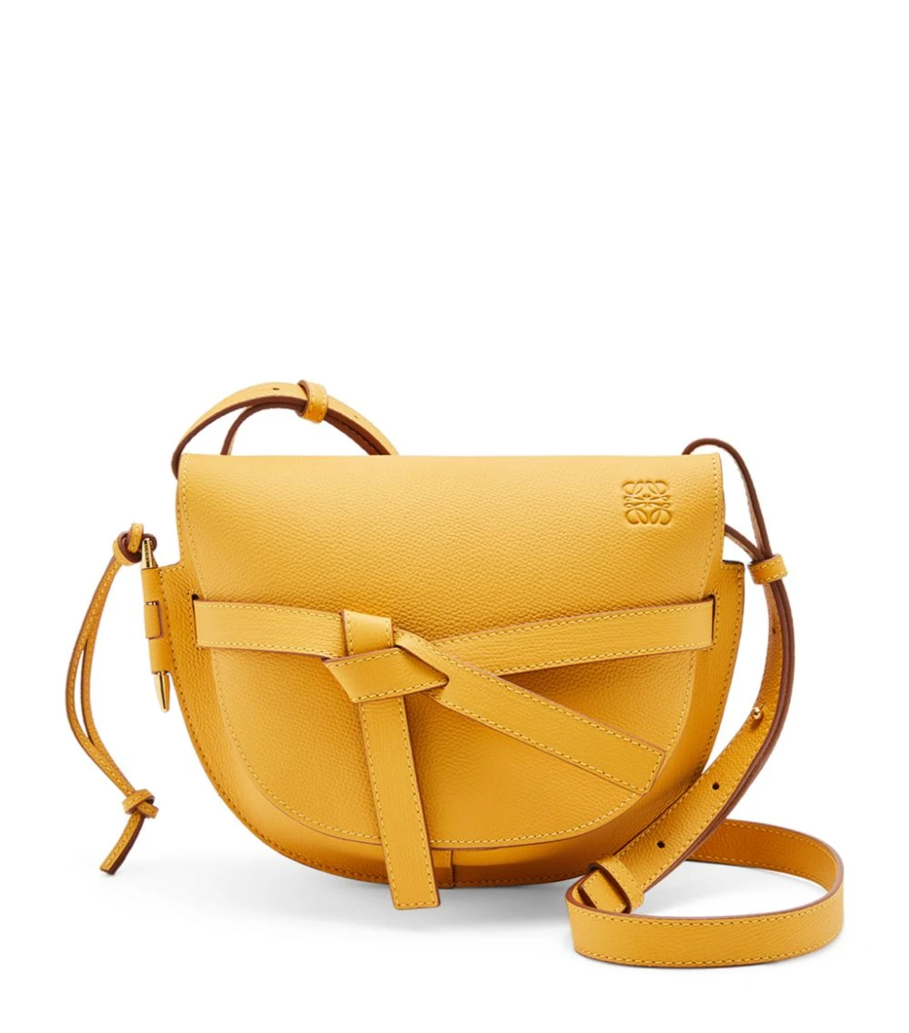 LOEWE Small Leather Gate Bag YELLOW MANGO Crossbody Bags 3 LOEWE Small Leather Gate Bag YELLOW MANGO Crossbody Bags