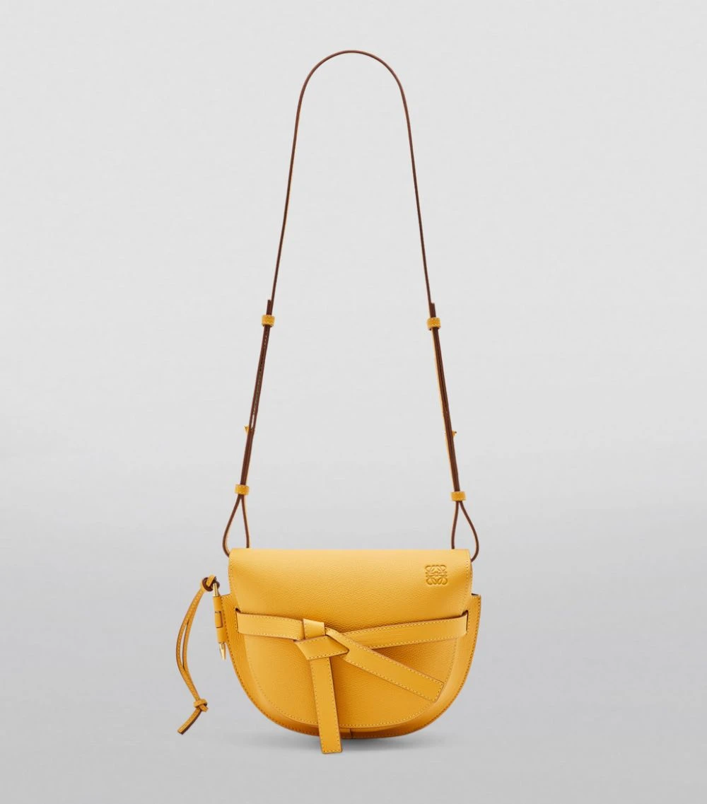 LOEWE Small Leather Gate Bag YELLOW MANGO Crossbody Bags 6 LOEWE Small Leather Gate Bag YELLOW MANGO Crossbody Bags - Image 4