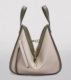 LOEWE Small Leather Hammock Bag AUTUMN GREEN/LIGHT O Bucket Bags -LOEWE Sales loewe small leather hammock bag 17278465 35267542 1000