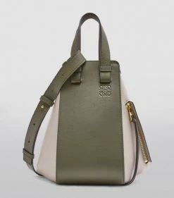 LOEWE Small Leather Hammock Bag AUTUMN GREEN/LIGHT O Bucket Bags -LOEWE Sales loewe small leather hammock bag 17278465 35267543 1000
