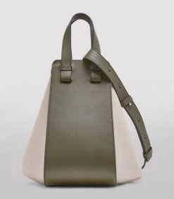 LOEWE Small Leather Hammock Bag AUTUMN GREEN/LIGHT O Bucket Bags -LOEWE Sales loewe small leather hammock bag 17278465 35268331 1000