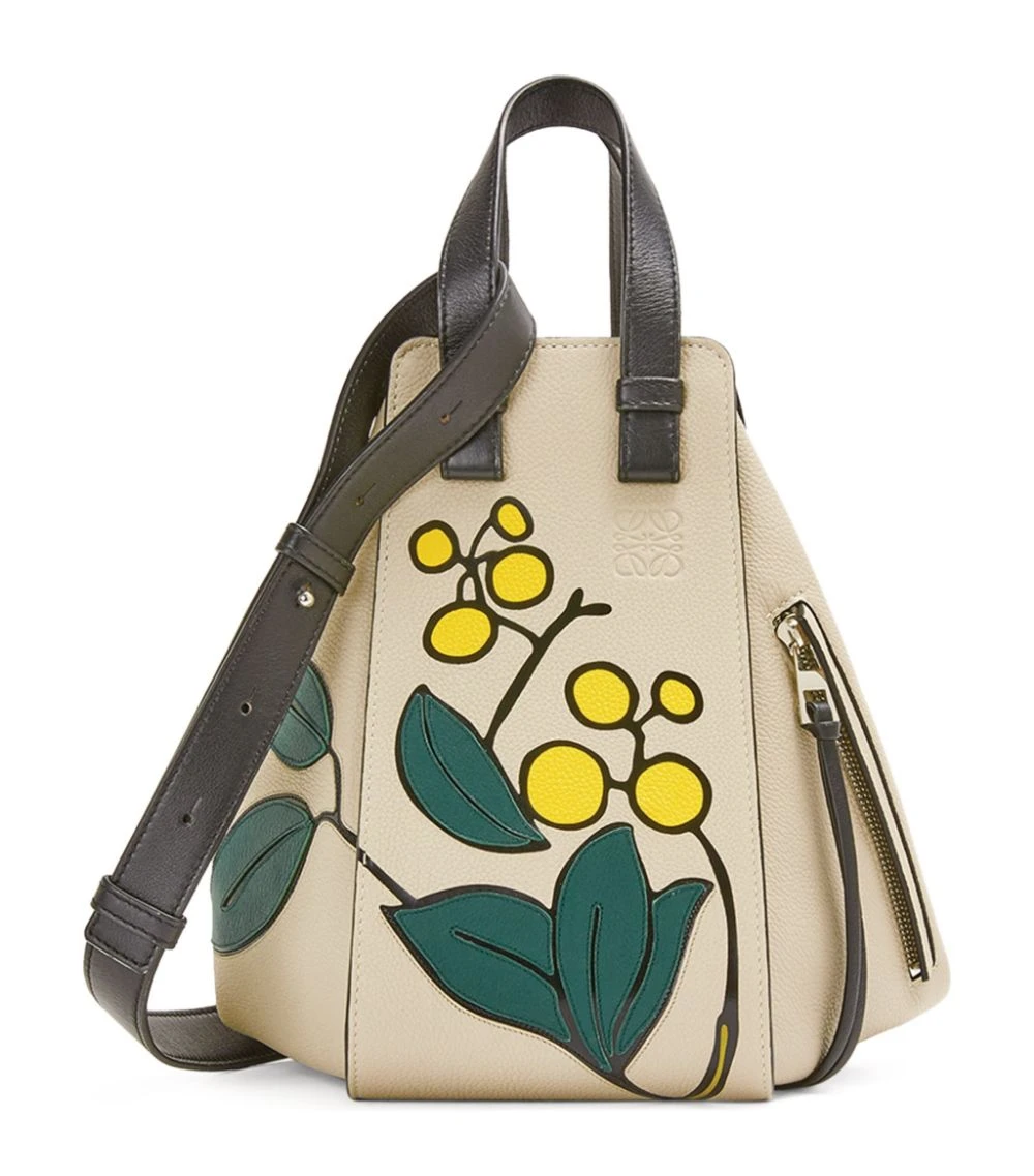 LOEWE Small Leather Herbarium Hammock Bag Light Oat Shoulder Bags 3 LOEWE Small Leather Herbarium Hammock Bag Light Oat Shoulder Bags