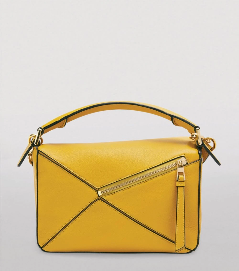 LOEWE Small Leather Puzzle Bag MUSTARD Top Handle Bags 5 LOEWE Small Leather Puzzle Bag MUSTARD Top Handle Bags - Image 3